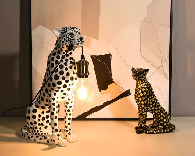 Leopard lamp