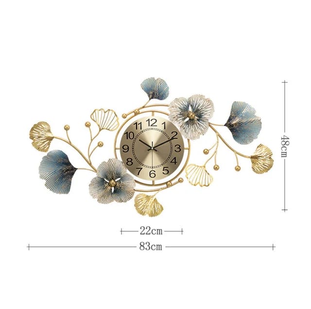 Large metal wall clock